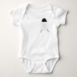 Essen des Krähen-Baby-Bodysuits Baby Strampler