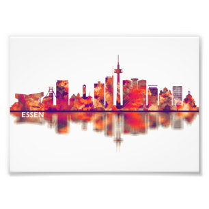 Essen Deutschland Skyline Fotodruck