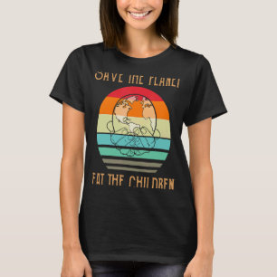 Essen die Babys retten den Planeten essen Kinder K T-Shirt