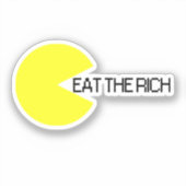 Essen die Reichen Aufkleber (Vorderseite)