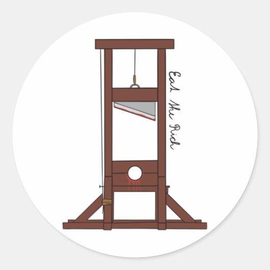 Essen die Reichen Runder Aufkleber (Vorderseite)