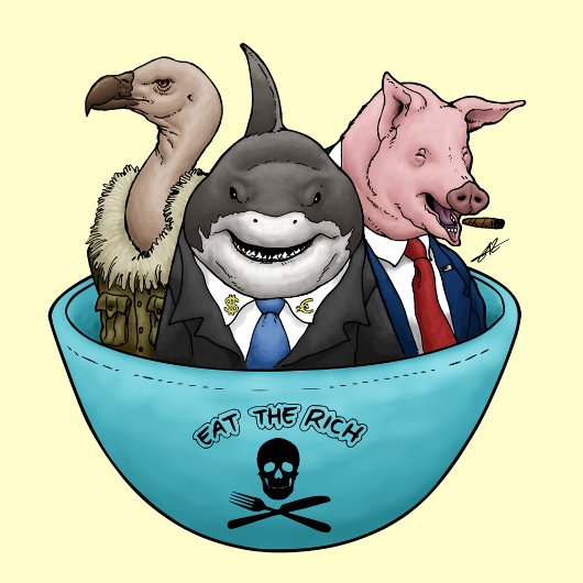 Essen die Reichen T-Shirt