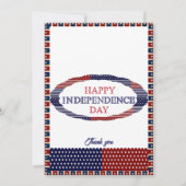 Essen Drink & Be Patriotic 4. Juli Grill Party Einladung (Rückseite)