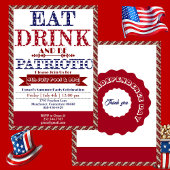 Essen Drink & Be Patriotic 4. Juli Pool & GRILLEN Einladung