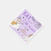 Essen Drink & Beängstigend Spaß Spooky Halloween-P Serviette (Ecke)