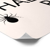 Essen Drink & Beängstigendes Halloween-Party Begrü Poster (Ecke)