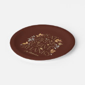 Essen Drink Danke Erntedank Party Teller (Schrägansicht)