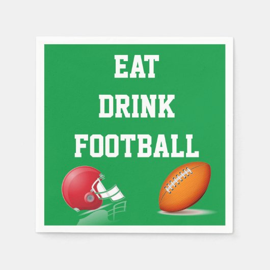 Essen Drink Football Serviette (Vorderseite)