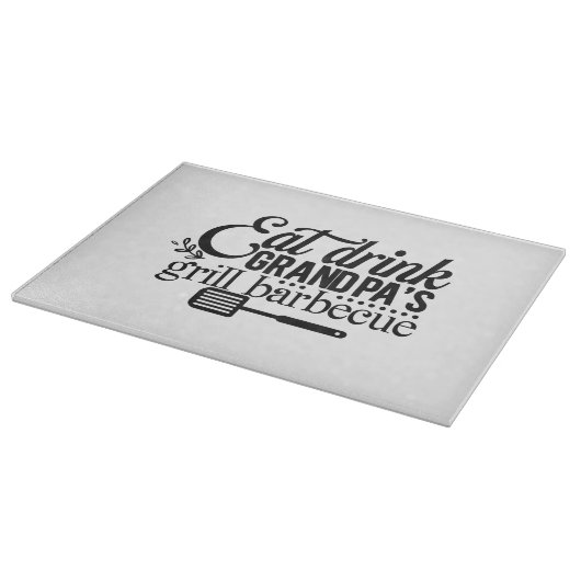 Essen Drink Grandpas Grill Barbeque Schneidebrett (Ecke)
