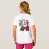 Essen Drink Nickerchen, was Diät, lustige Santa T-Shirt (Schwarz voll)