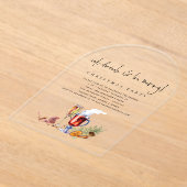 Essen Drink sei froh Weihnachten Acrylic Acryleinladungen (Ablage )