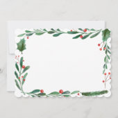 Essen Drink sei fröhlich | Weihnachtsessen Party Einladung (Rückseite)