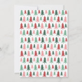 Essen Drink sei fröhliche Typografie Weihnachts-Pa Einladung (Rückseite)