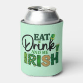 Essen Drink sei Irish Golf Beer können Cooler Kooz Dosenkühler (Kanne Vorderseite)