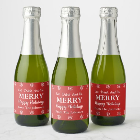Essen Drink & Sei Mercury Holiday Sparkling Weinka Schaumweinetikett (Flaschen)