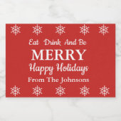 Essen Drink & Sei Mercury Holiday Sparkling Weinka Schaumweinetikett (Einzelnes Label)