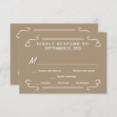 Essen Drink & UAWG Sandalwood Tan Wedding Antwort (Vorne/Hinten)