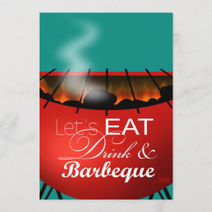 Essen Drink und Barbeque 4. Juli GRILLEN Einladung