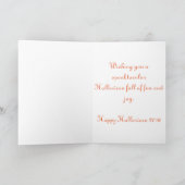 Essen Drink und Beängstigend Halloween Spider Web  Karte (Innenseite)