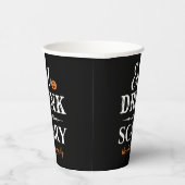 Essen Drink und Beängstigend sein moderne Typograf Pappbecher (Rechts)