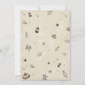 Essen Drink und Beängstigende Skull Halloween Part Einladung (Rückseite)