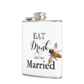 Essen Drink und Biene Verheiratet Flachmann (Links)