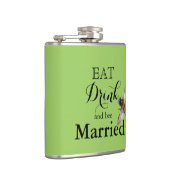 Essen Drink und Biene Verheiratet Flachmann (Rechts)