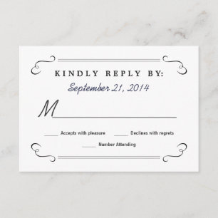 Essen Drink Verheiratet Chalkboard Rounded UAWG. RSVP Karte