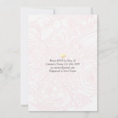 Essen Drink Verheiratet Hochzeit Gold Ananas Coupl Einladung (Rückseite)