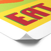 Essen Farben Obst und Gemüse Plakat (Ecke)