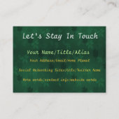 Essen für Frieden Visitenkarte (Rückseite)