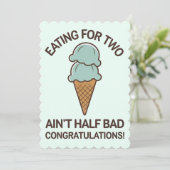 Essen für zwei mal nicht halb schlechte Sonnencrem Einladung (Stehend Vorderseite)