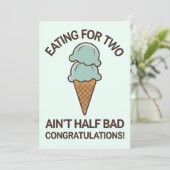 Essen für zwei mal nicht halb schlechte Sonnencrem Einladung (Stehend Vorderseite)