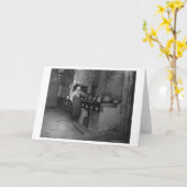 Essen gekocht in türkischem Restaurant Fotograf Karte (Gelbe Blume)