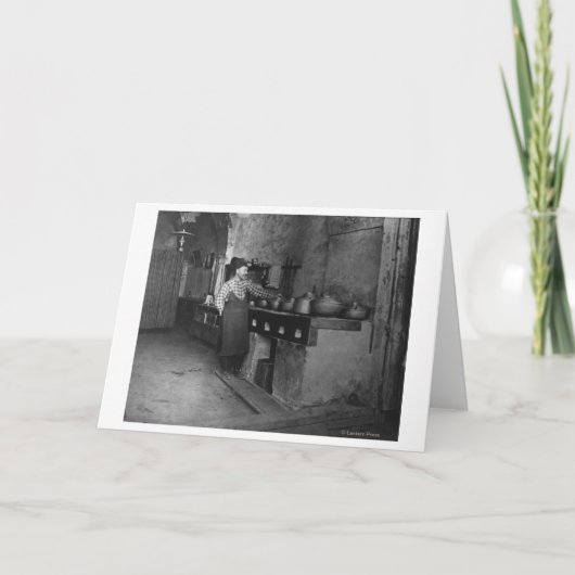 Essen gekocht in türkischem Restaurant Fotograf Karte (Vorderseite)