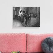 Essen gekocht in türkischem Restaurant Fotograf Leinwanddruck (Insitu (Wohnzimmer))