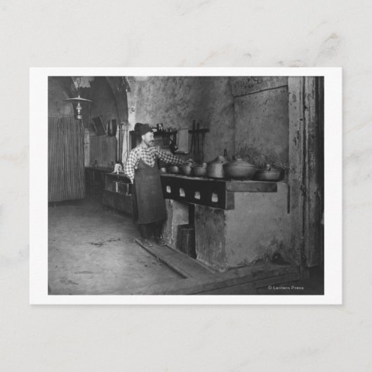 Essen gekocht in türkischem Restaurant Fotograf Postkarte (Vorderseite)