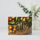 Essen - Gemüse - Salbei-Rat Postkarte (Stehend Vorderseite)
