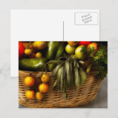 Essen - Gemüse - Salbei-Rat Postkarte (Vorne/Hinten)