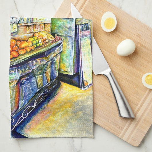 Essen Geschirrtuch (Viertel Falte)