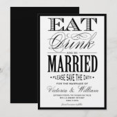 ESSEN, GETRÄNK | Ankündigung Datum freihalten (Vorne/Hinten)