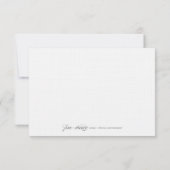 ESSEN, GETRÄNK | UAWG 3,5 x 5 RSVP Karte (Rückseite)