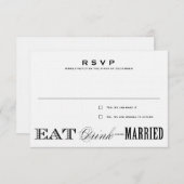 ESSEN, GETRÄNK | UAWG 3,5 x 5 RSVP Karte (Vorne/Hinten)