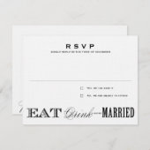 ESSEN, GETRÄNK | UAWG RSVP KARTE (Vorne/Hinten)