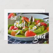 Essen Good Fee gut // Asparagus Salat Postkarte (Vorne/Hinten)