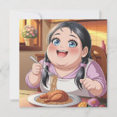 Essen heute fasten morgen save the date (Vorderseite)