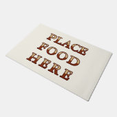 Essen hier Doormat Fußmatte (Schrägansicht)
