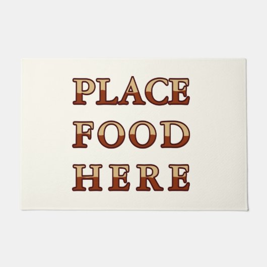 Essen hier Doormat Fußmatte (Vorderseite)