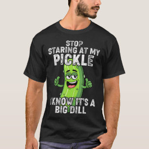 Essen hör auf meine Gurke anzustarren Lustige Gurk T-Shirt