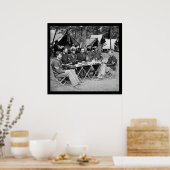 Essen im Camp Mess in Bealeton, VA 1863 Poster (Küche)